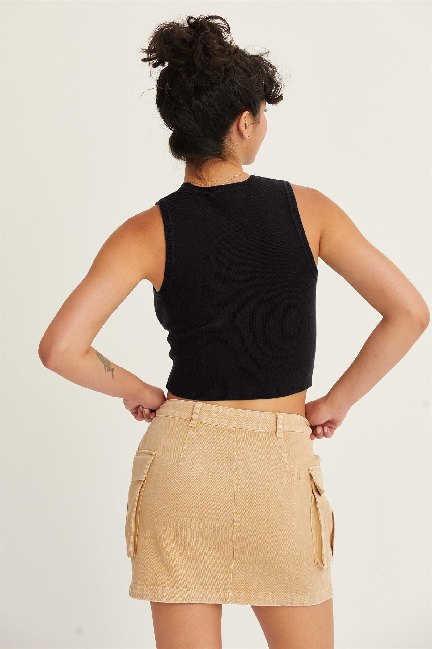 HYFVE Ribbed Knit Cropped Tank - The Goddess Galleries