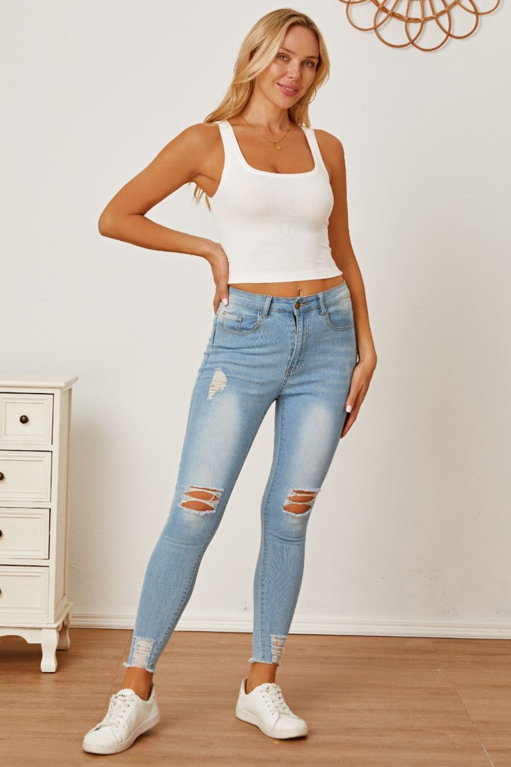 Square Neck Wide Strap Tank - The Goddess Galleries