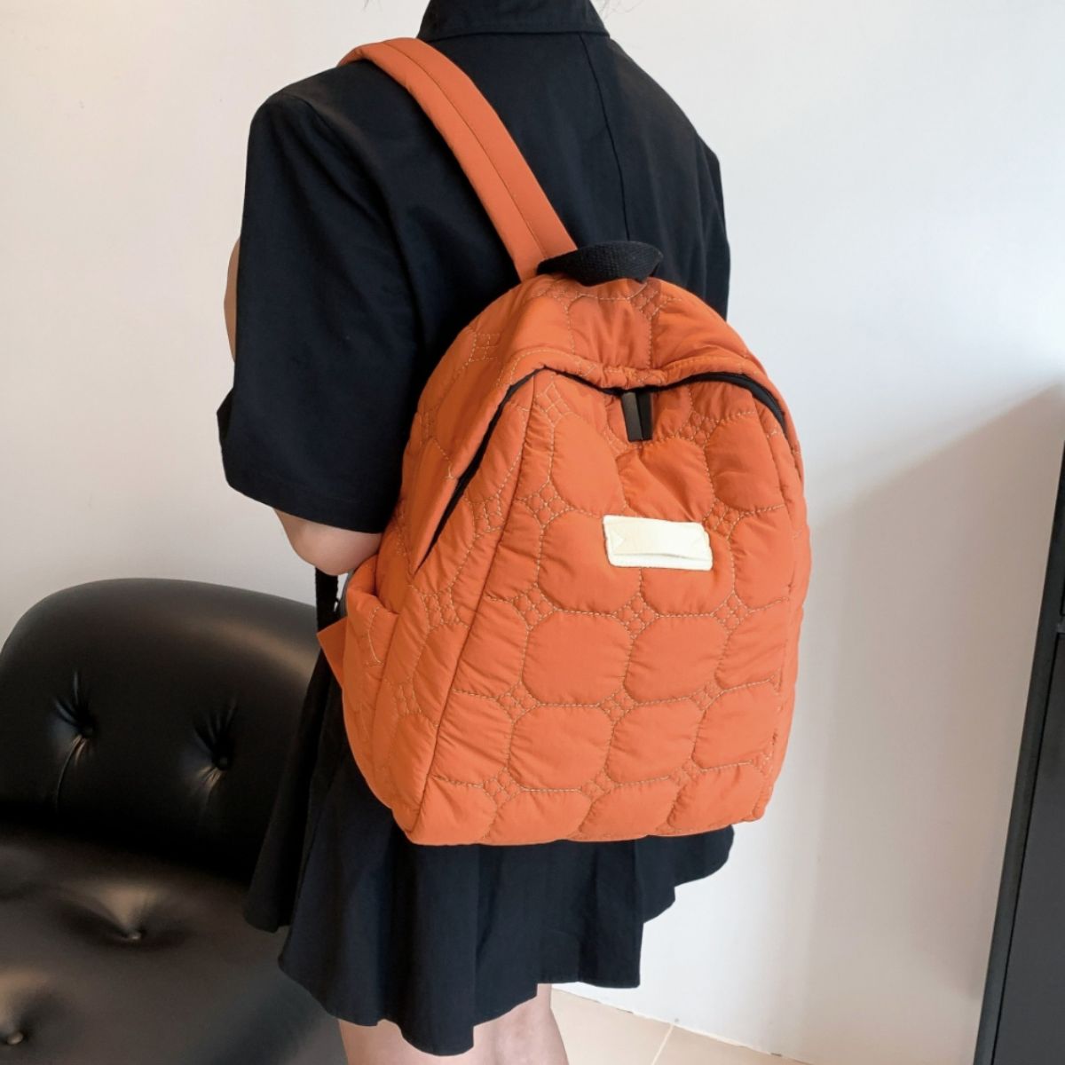 Quilted Polyester Backpack Bag - The Goddess Galleries