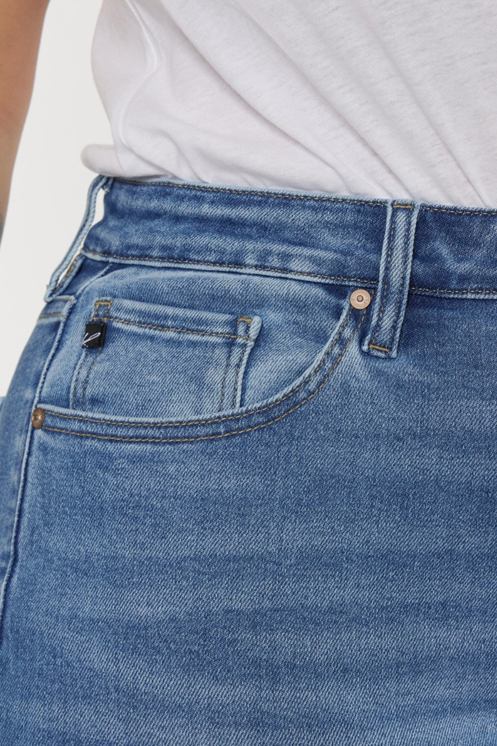 Kancan Full Size Cat's Whiskers High Waist Jeans - The Goddess Galleries