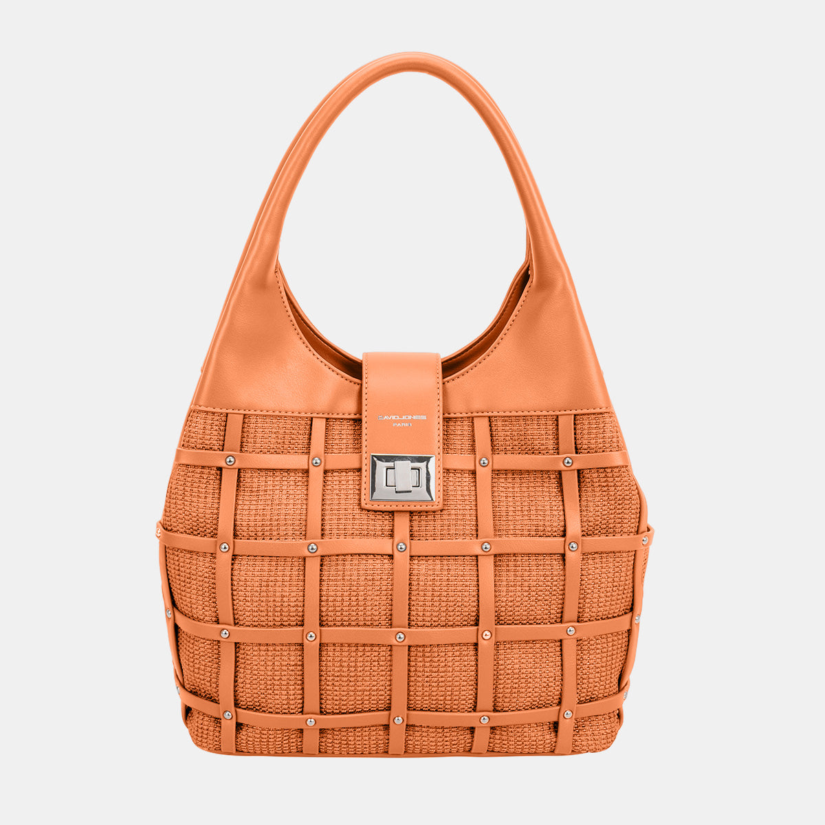 David Jones Rivet Decor Handbag - The Goddess Galleries