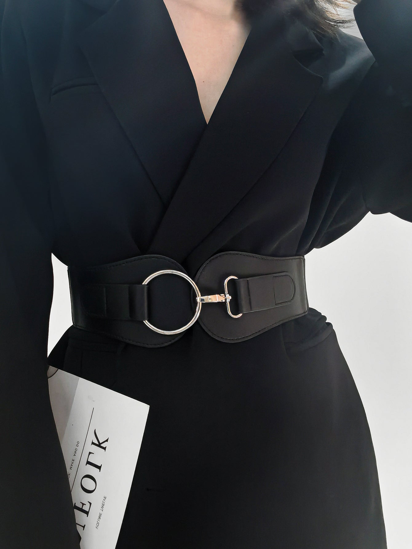 PU Elastic Wide Belt - The Goddess Galleries
