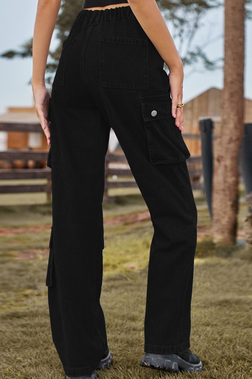Loose Fit Long Jeans with Pockets - The Goddess Galleries