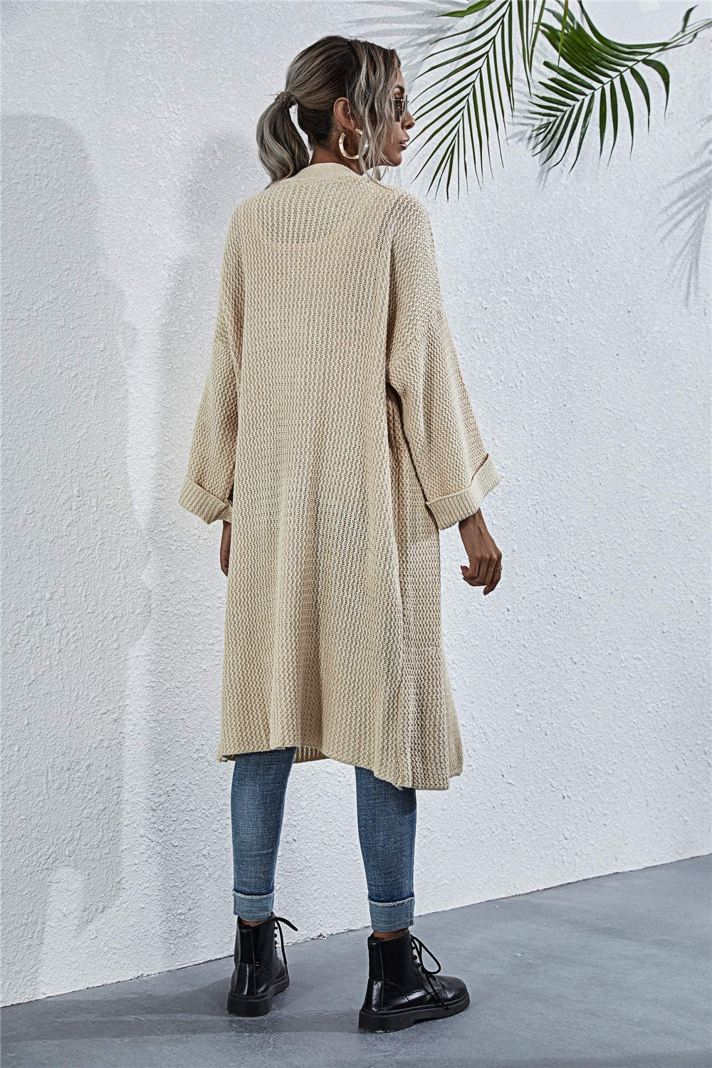 Open Front Long Sleeve Cardigan - The Goddess Galleries