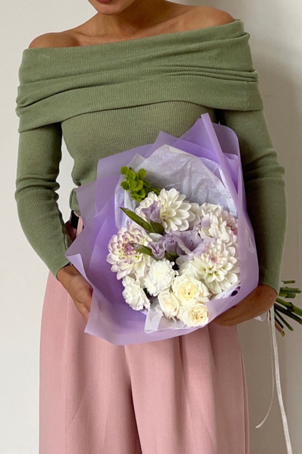 Off-Shoulder Long Sleeve Knit Top - The Goddess Galleries