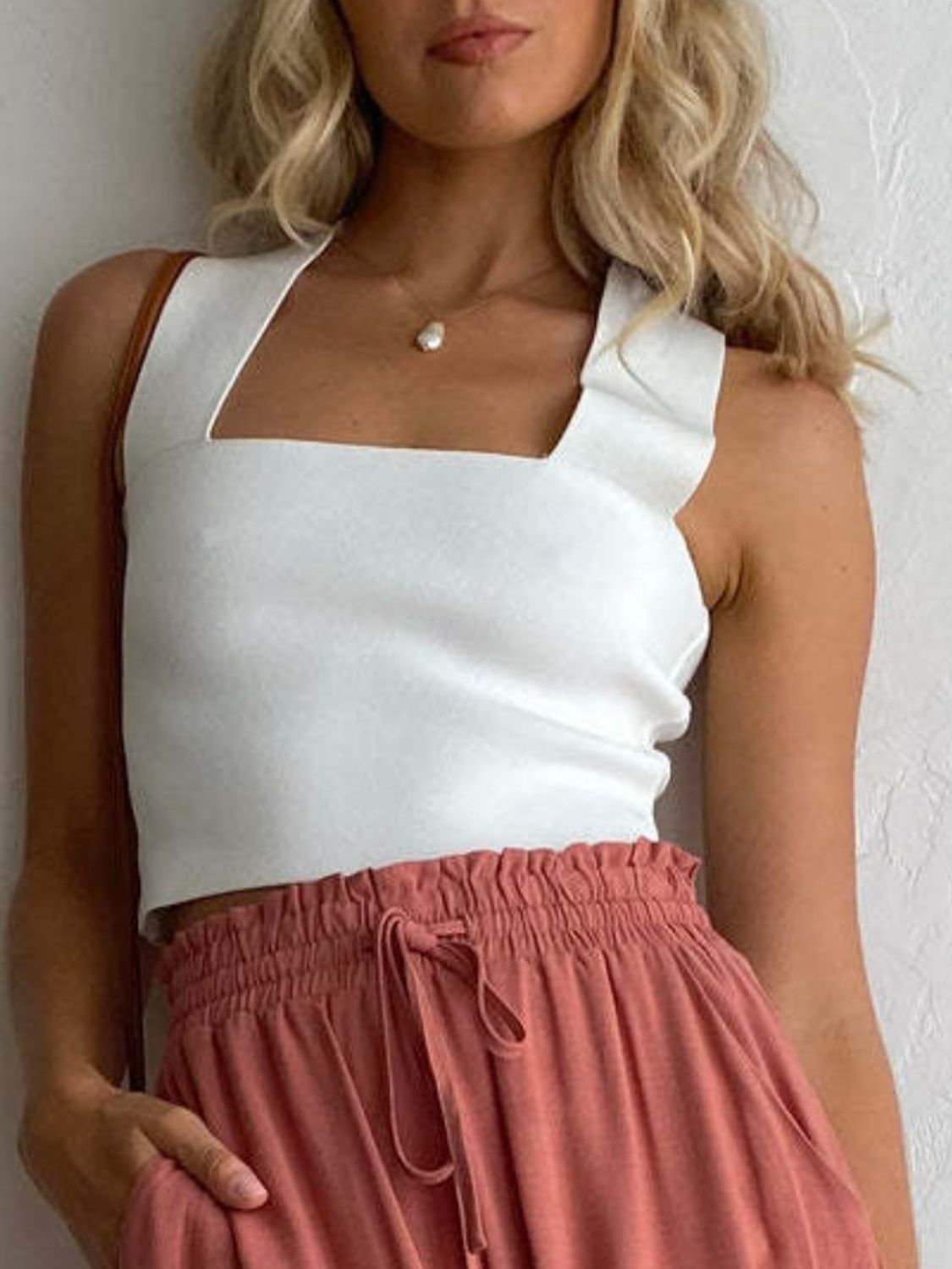 Square Neck Wide Strap Tank - The Goddess Galleries