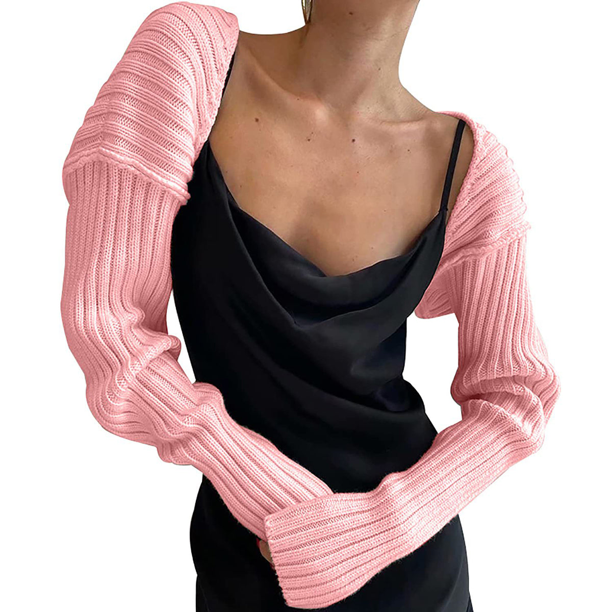 Long Sleeve Knit Bolero - The Goddess Galleries