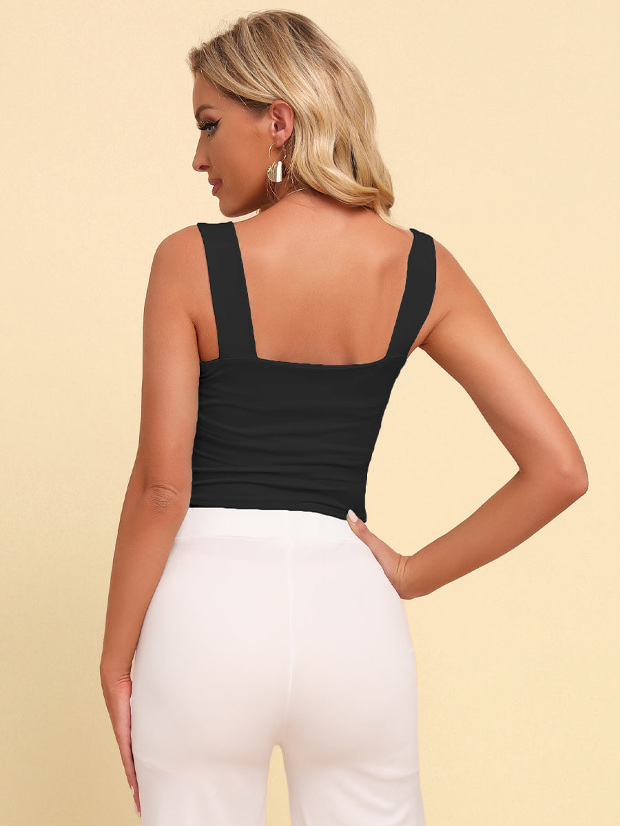 Square Neck Sleeveless Knit Top - The Goddess Galleries