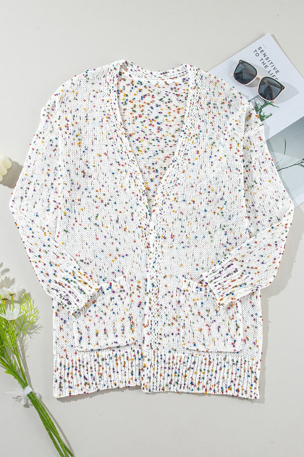Open Front Long Sleeve Cardigan - The Goddess Galleries