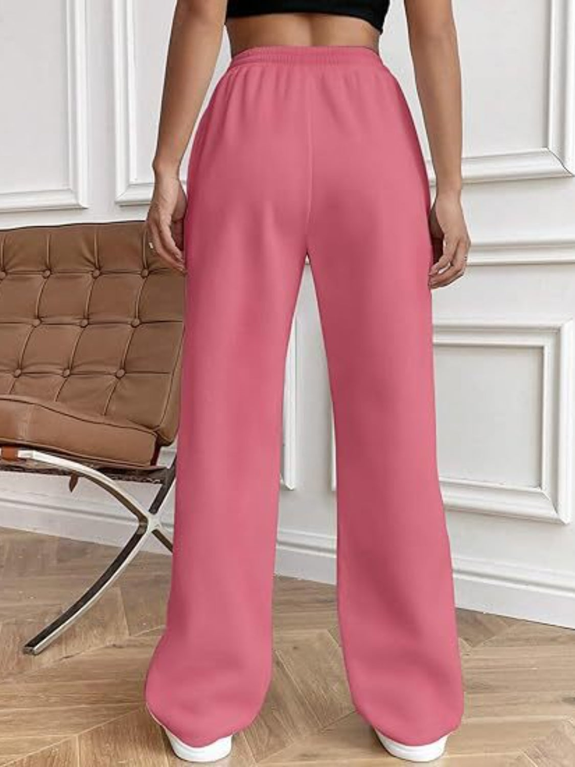 Drawstring Wide Leg Pants with Pockets - The Goddess Galleries