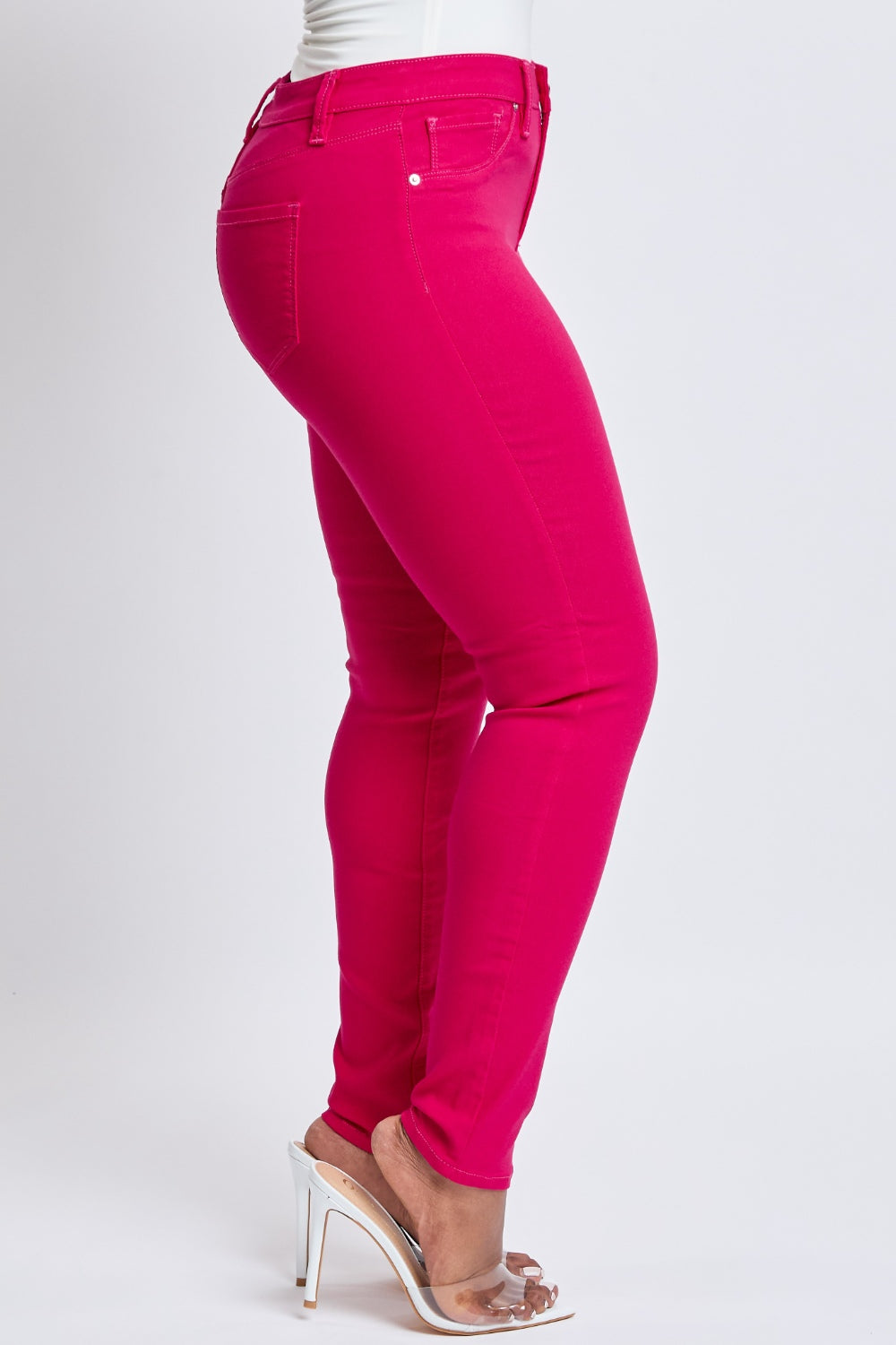 YMI Jeanswear Hyperstretch Mid-Rise Skinny Jeans - The Goddess Galleries