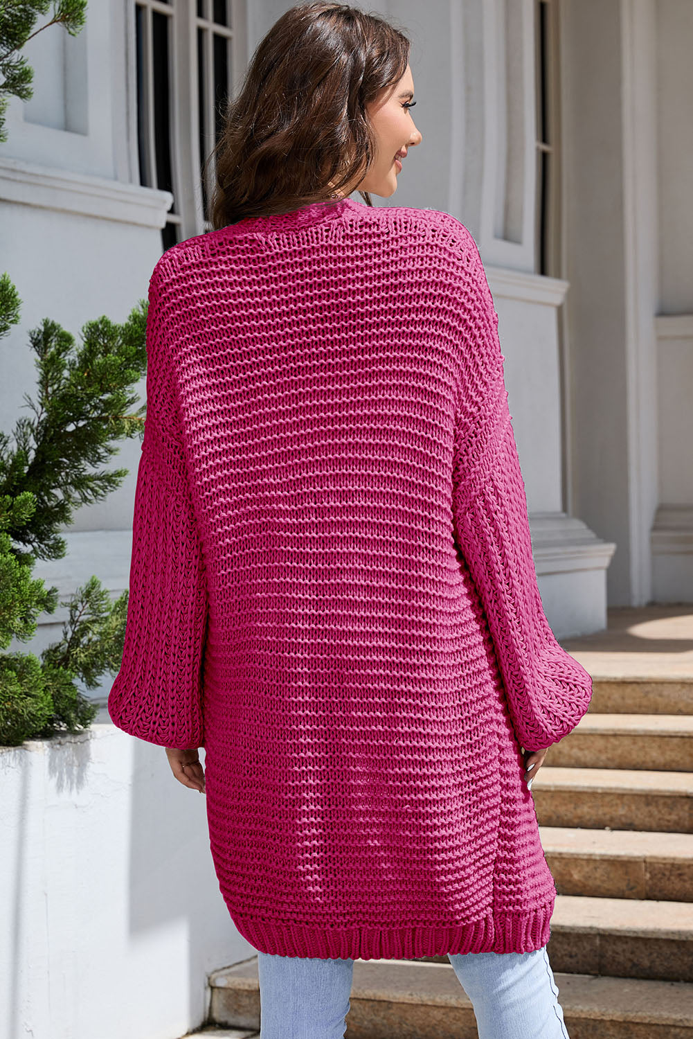 Open Front Longline Cardigan - The Goddess Galleries
