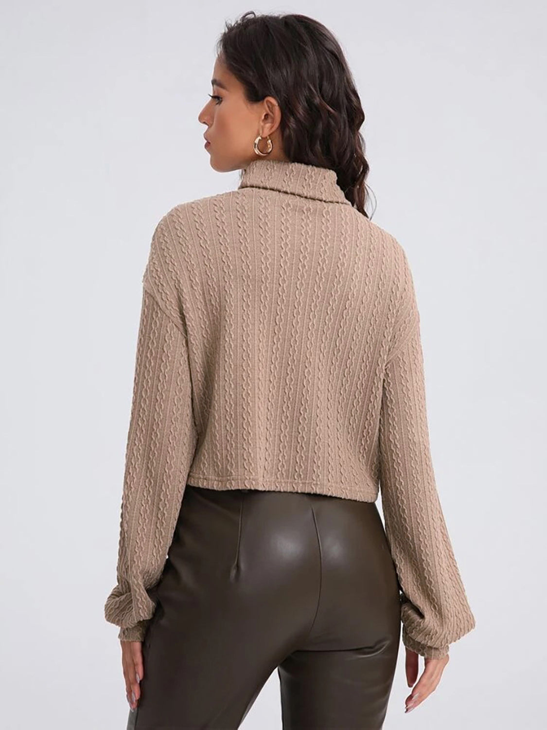 Turtleneck Long Sleeve Top - The Goddess Galleries