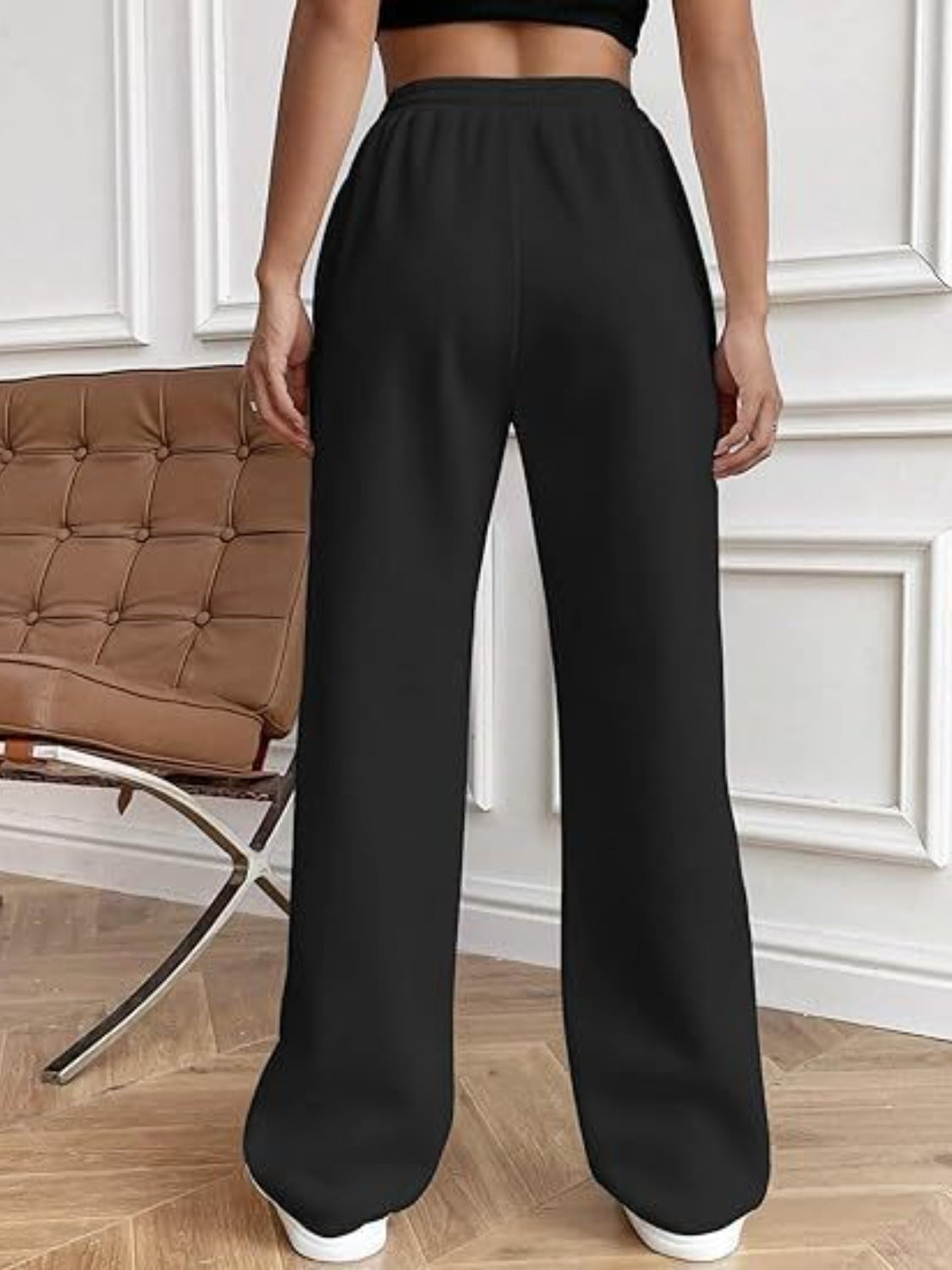 Drawstring Wide Leg Pants with Pockets - The Goddess Galleries