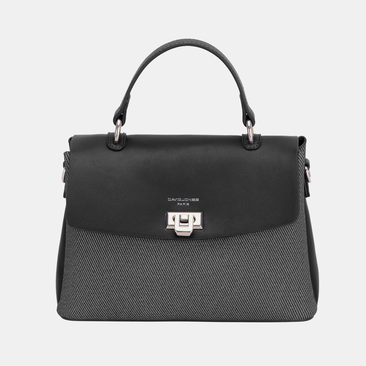 David Jones Striped Contrast Handbag - The Goddess Galleries