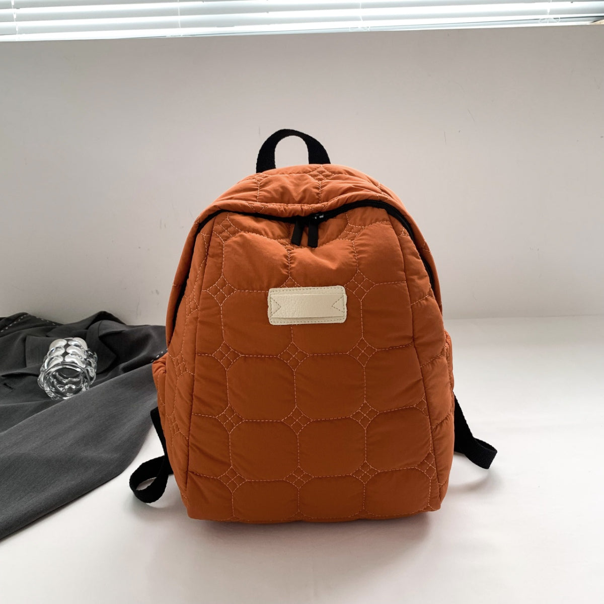 Quilted Polyester Backpack Bag - The Goddess Galleries