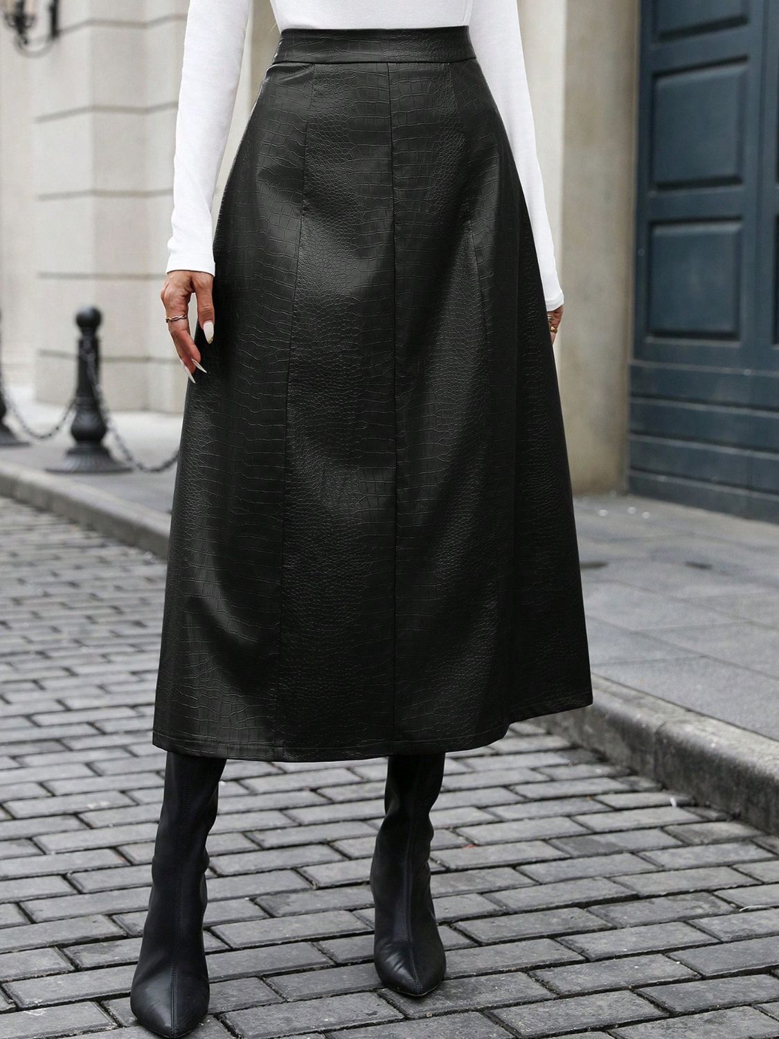High Waist Midi Skirt - The Goddess Galleries