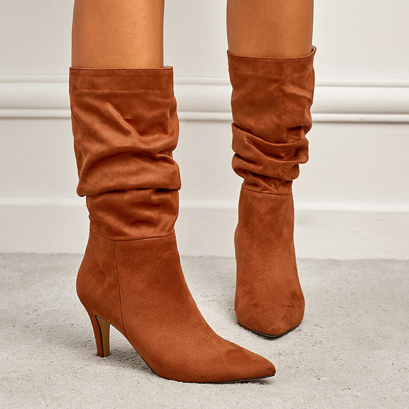 Point Toe Stiletto Boots - The Goddess Galleries