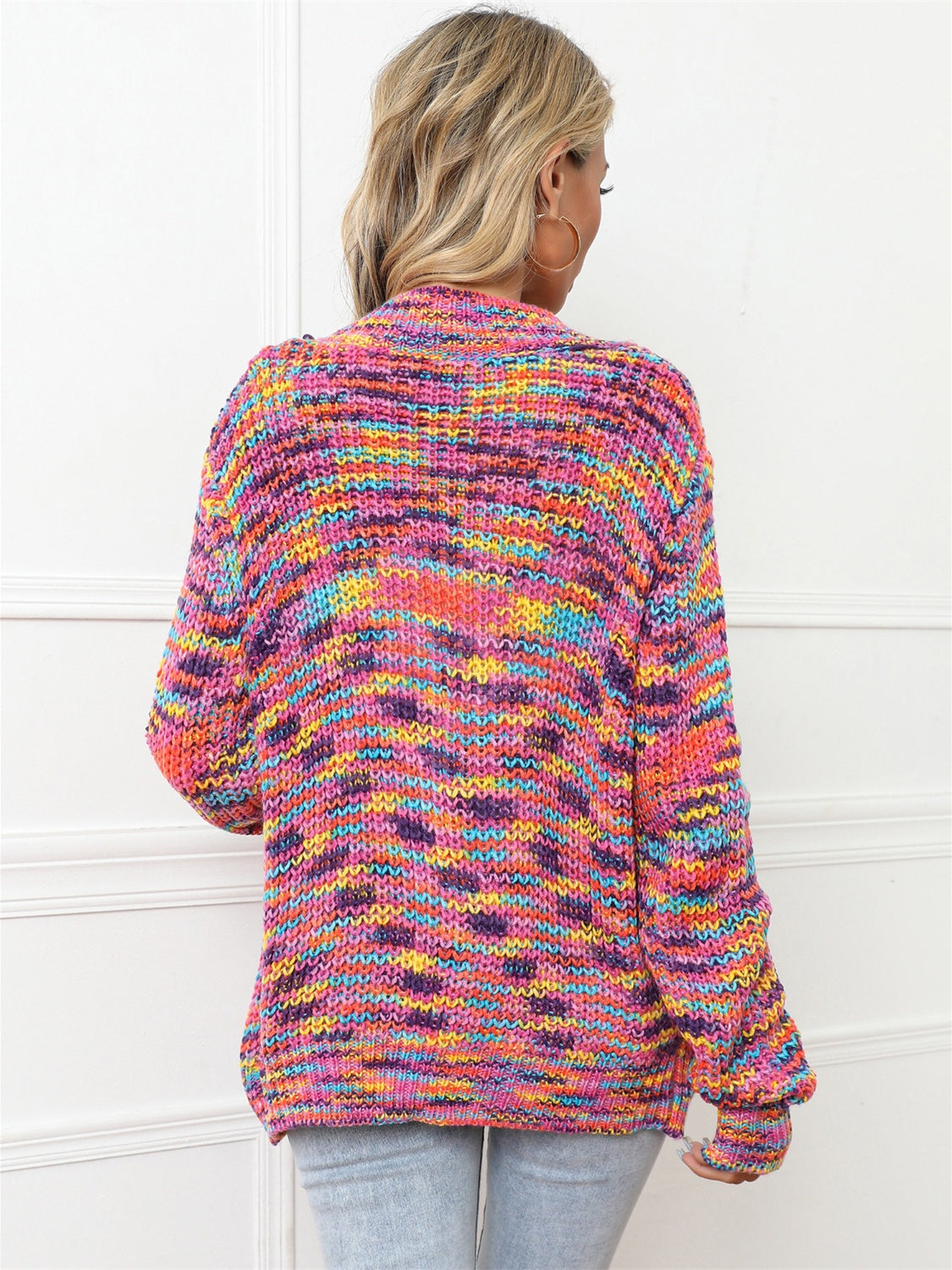 Angel Wings Button Up Dropped Shoulder Cardigan - The Goddess Galleries
