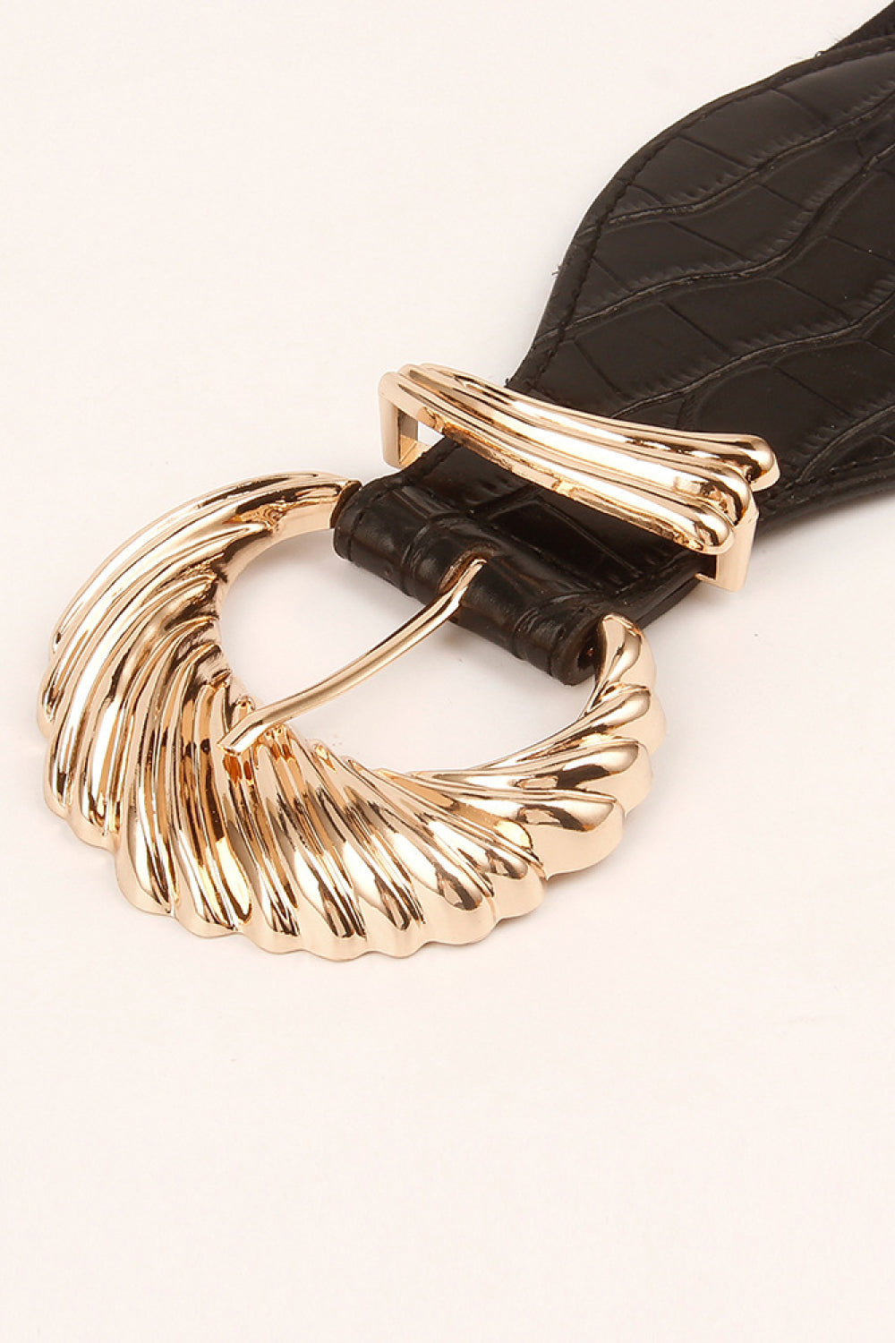 Shell Alloy Buckle Elastic Belt - The Goddess Galleries