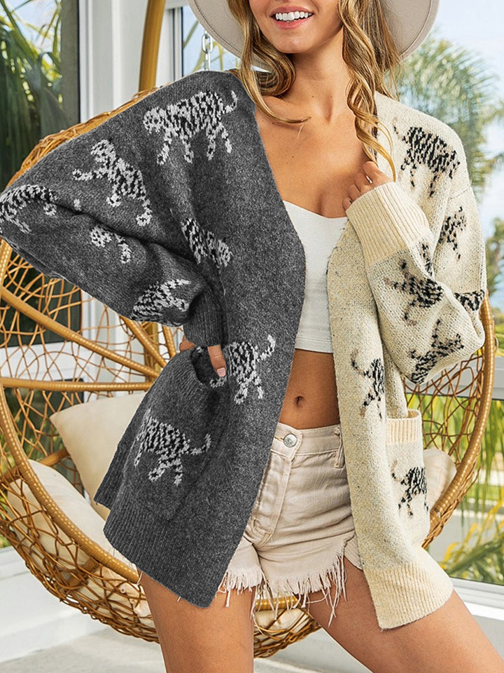 Open Front Cardigan with Pockets - The Goddess Galleries