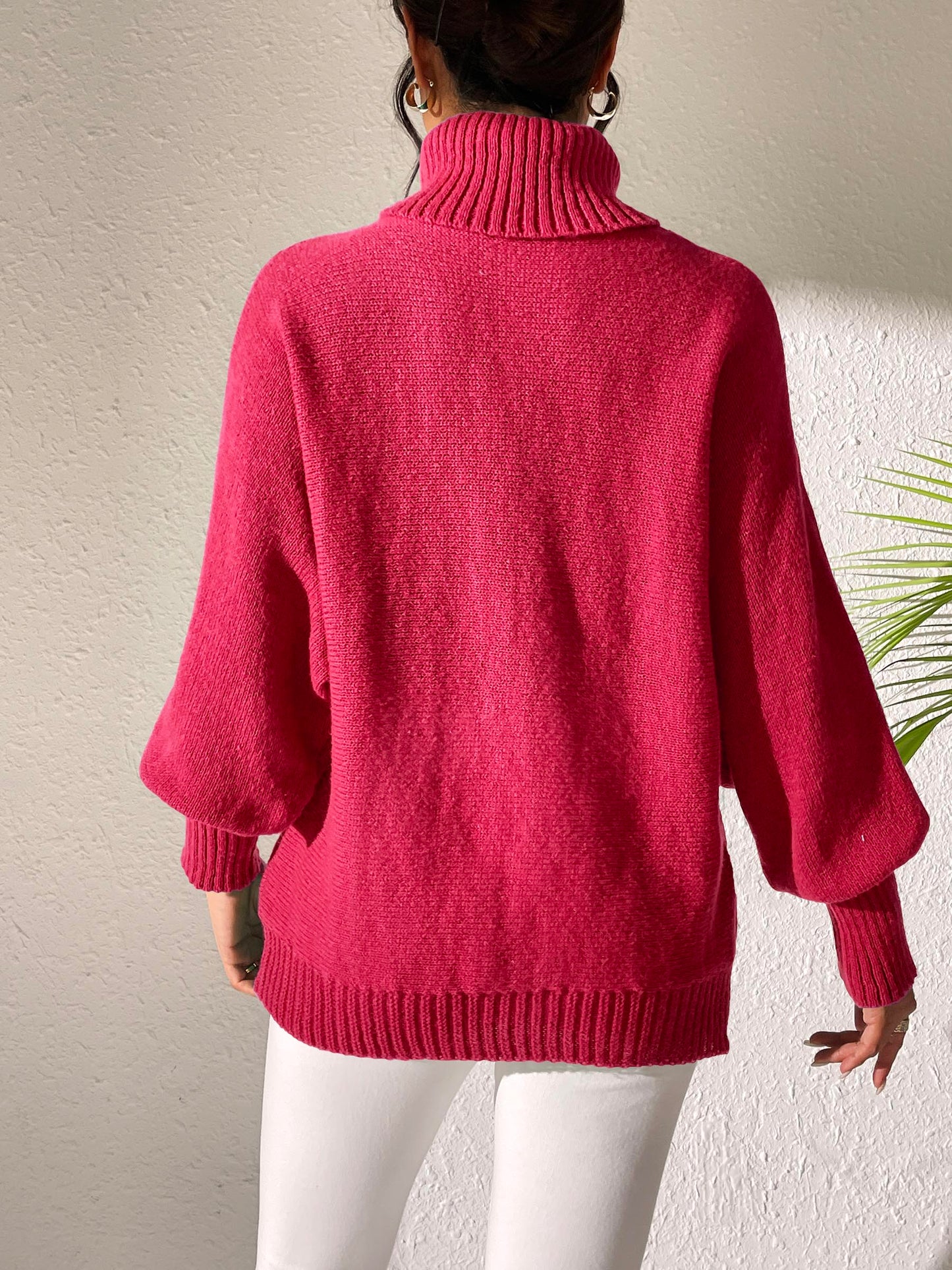 Turtleneck Long Sleeve Sweater - The Goddess Galleries