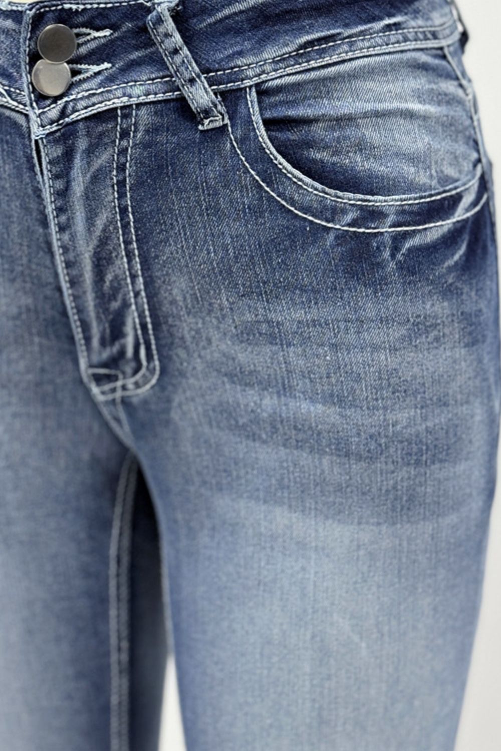 Star Embroidered Bootcut Jeans - The Goddess Galleries