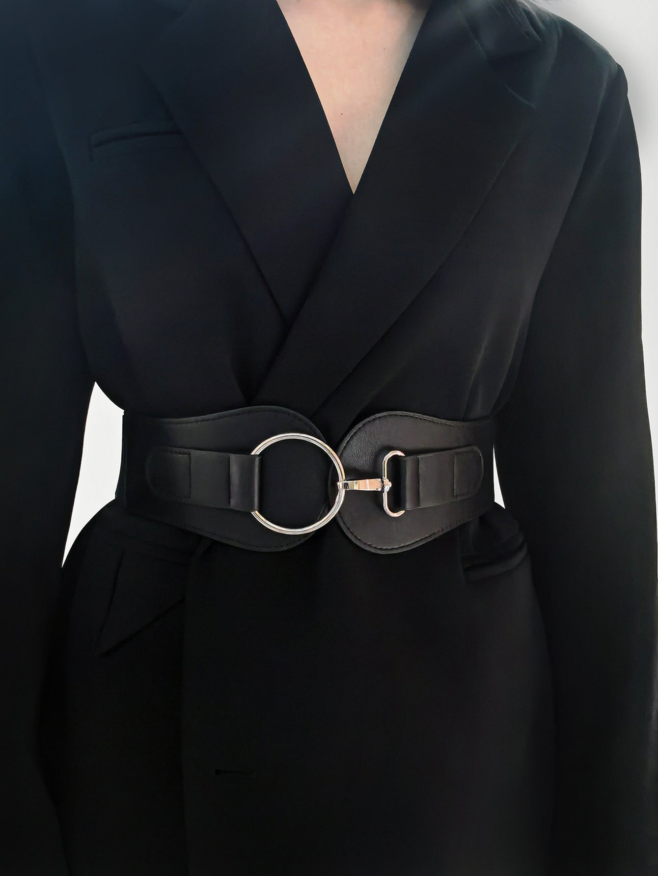 PU Elastic Wide Belt - The Goddess Galleries