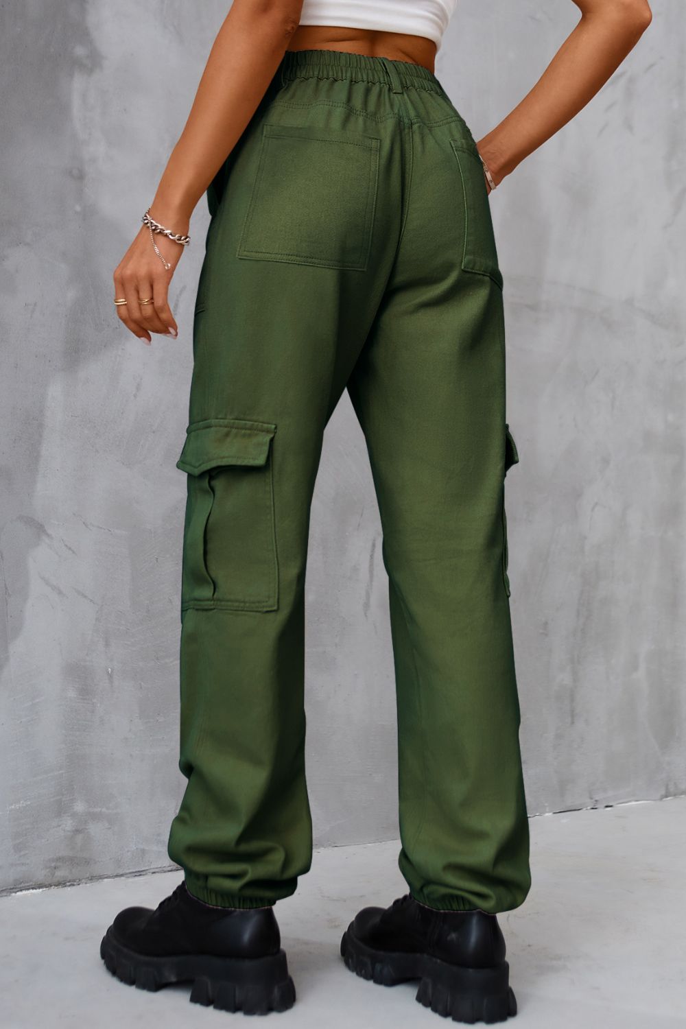 Buttoned High Waist Jeans with Pockets - The Goddess Galleries