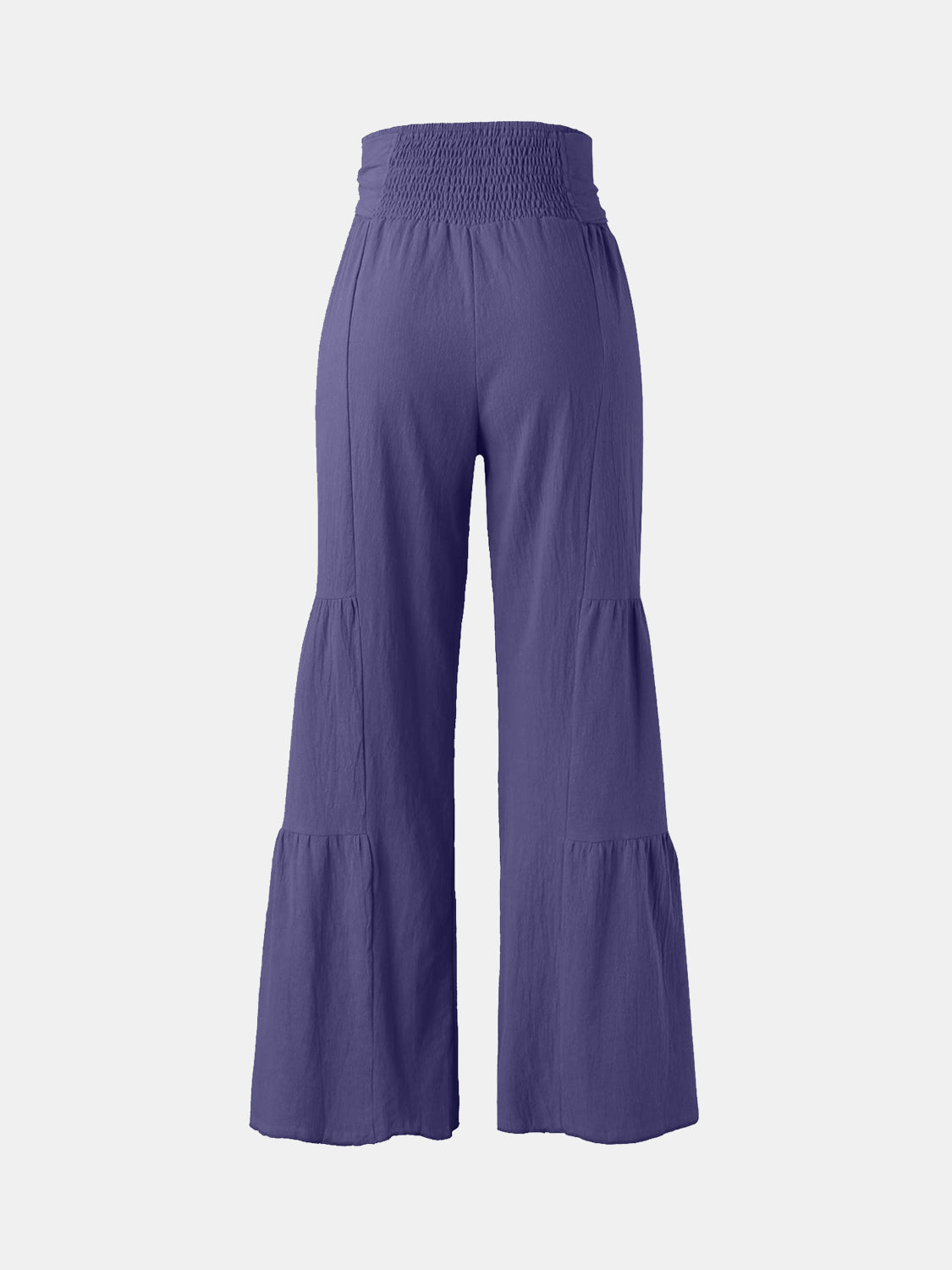 Tied Ruched Wide Leg Pants - The Goddess Galleries