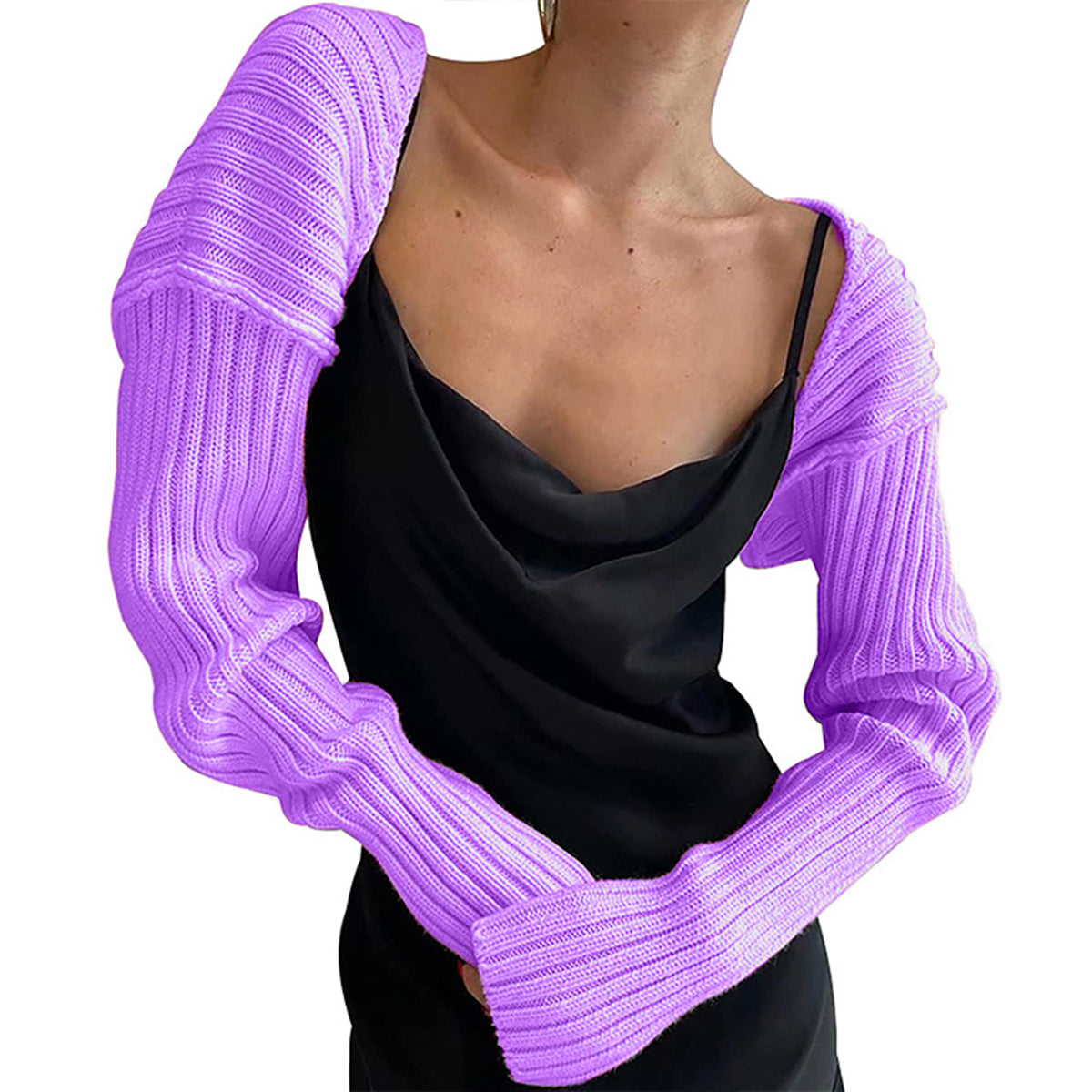 Long Sleeve Knit Bolero - The Goddess Galleries