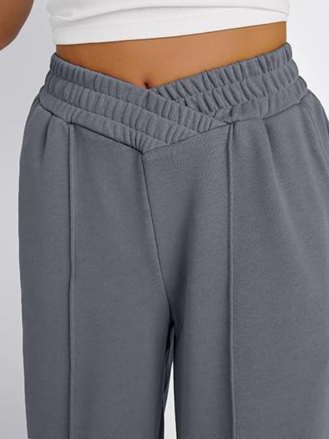 Elastic Waist Wide Leg Pants - The Goddess Galleries