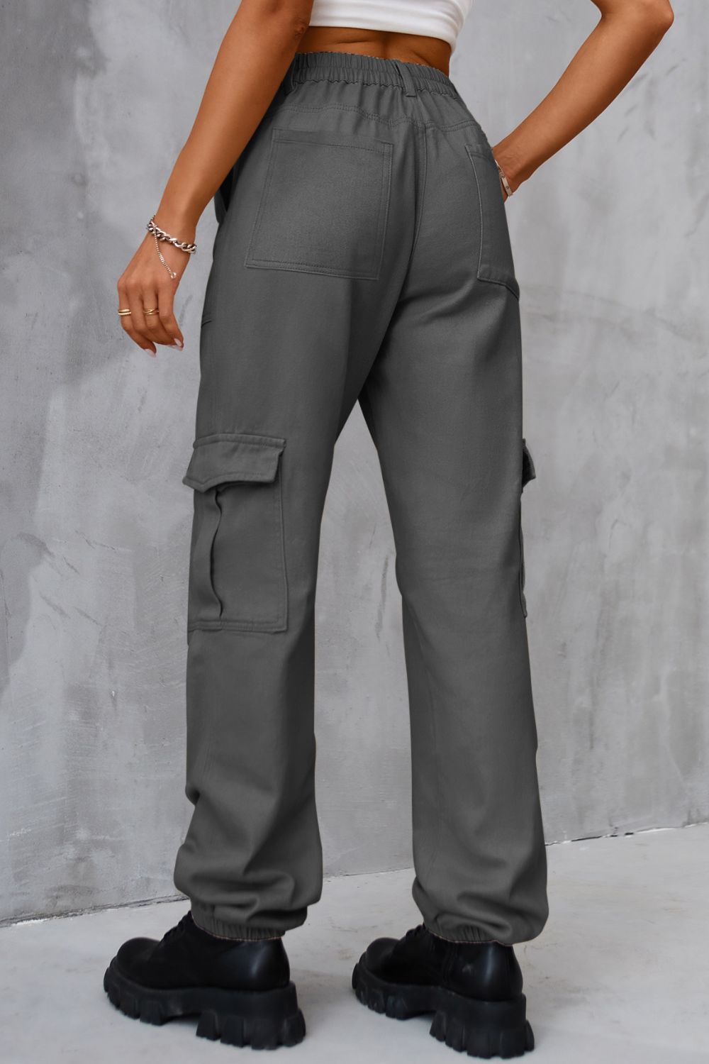 Buttoned High Waist Jeans with Pockets - The Goddess Galleries