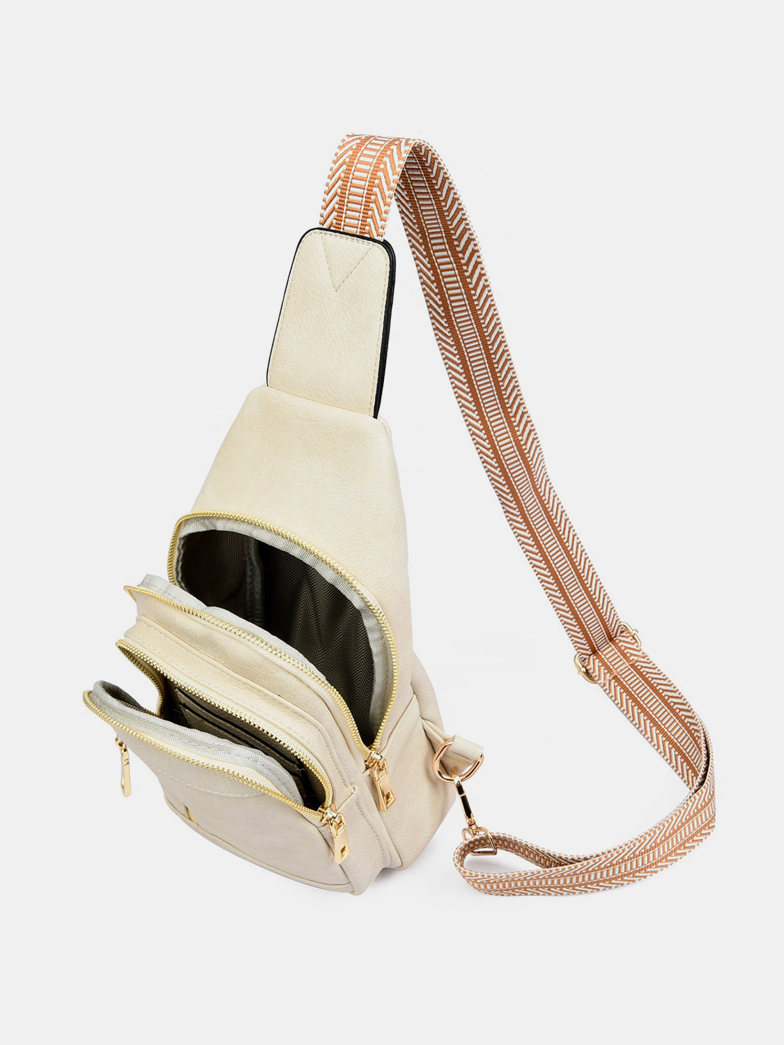 PU Leather Adjustable Strap Crossbody Bag - The Goddess Galleries