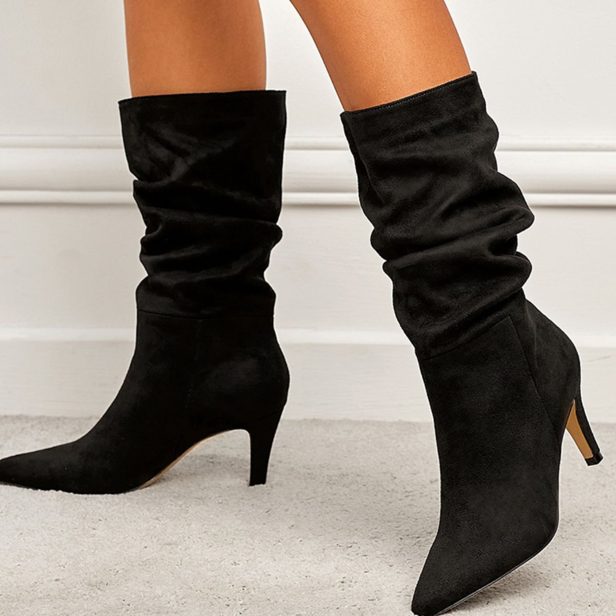 Point Toe Stiletto Boots - The Goddess Galleries