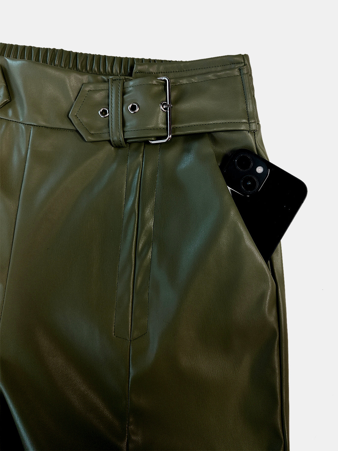 Half Elastic Waist Wide Leg Pants - The Goddess Galleries