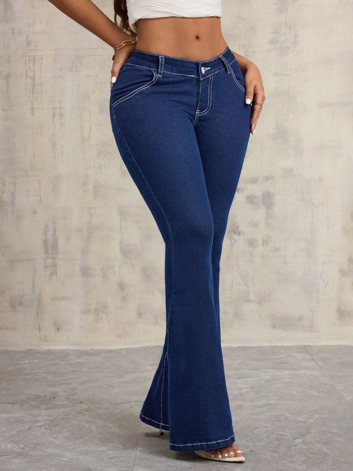 Flare Jeans with Pockets - The Goddess Galleries