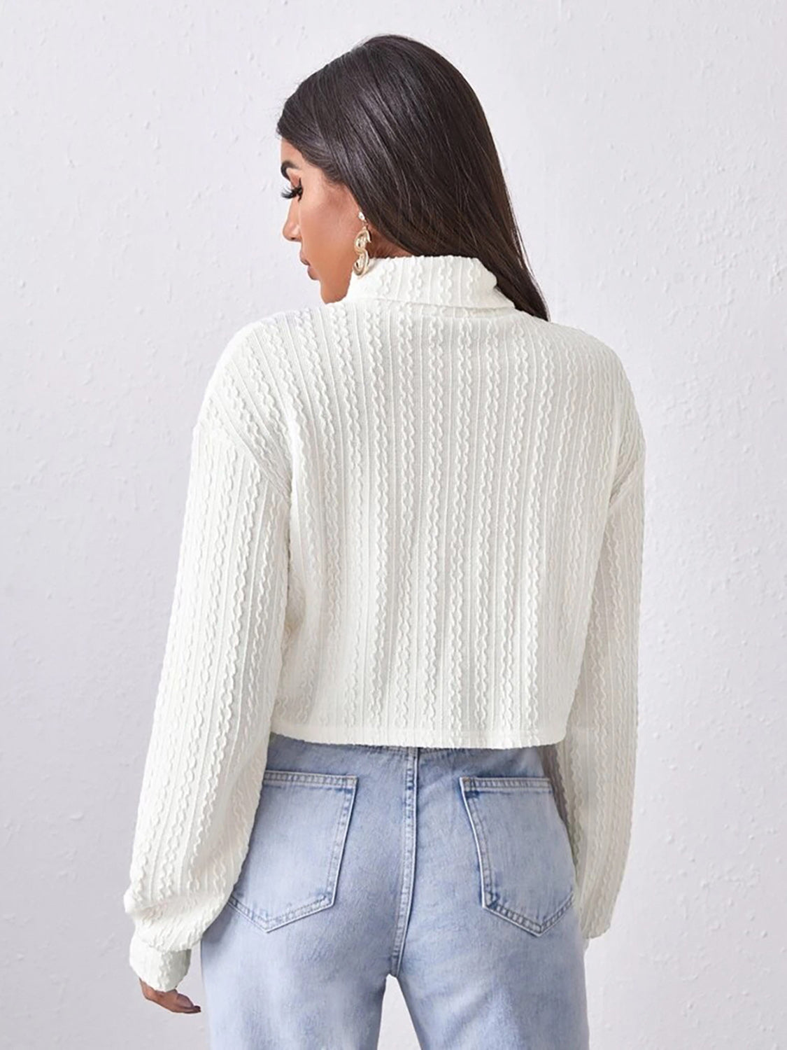 Turtleneck Long Sleeve Top - The Goddess Galleries