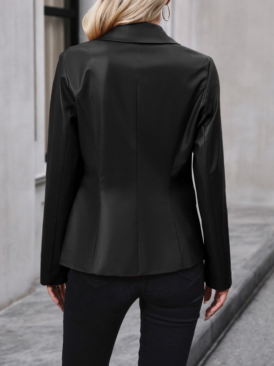 Ivy Lane Button Up Collared Neck Blazer - The Goddess Galleries