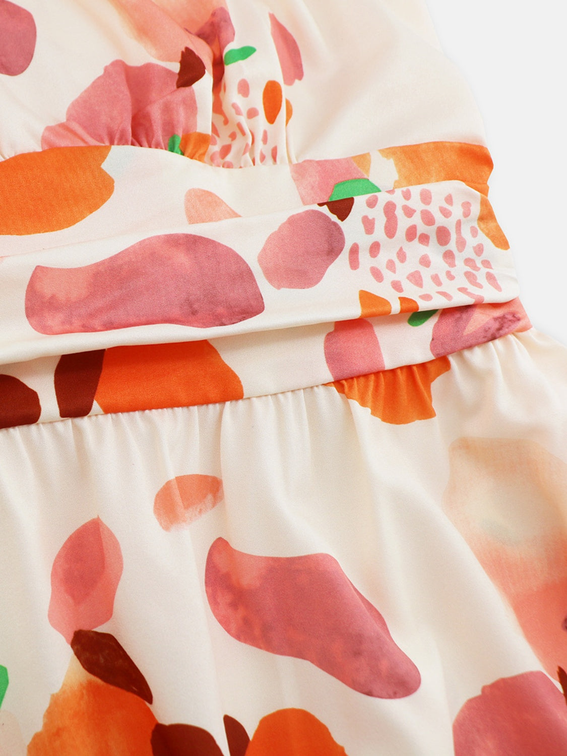 Ruched Printed Halter Neck Dress - The Goddess Galleries