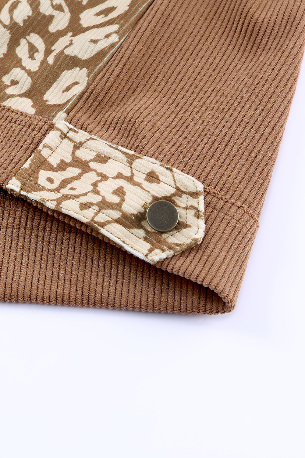 Leopard Button Up Drop Shoulder Jacket - The Goddess Galleries