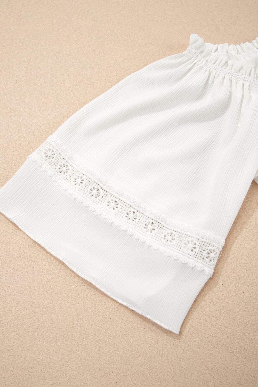 Lace Detail Off-Shoulder Blouse - The Goddess Galleries