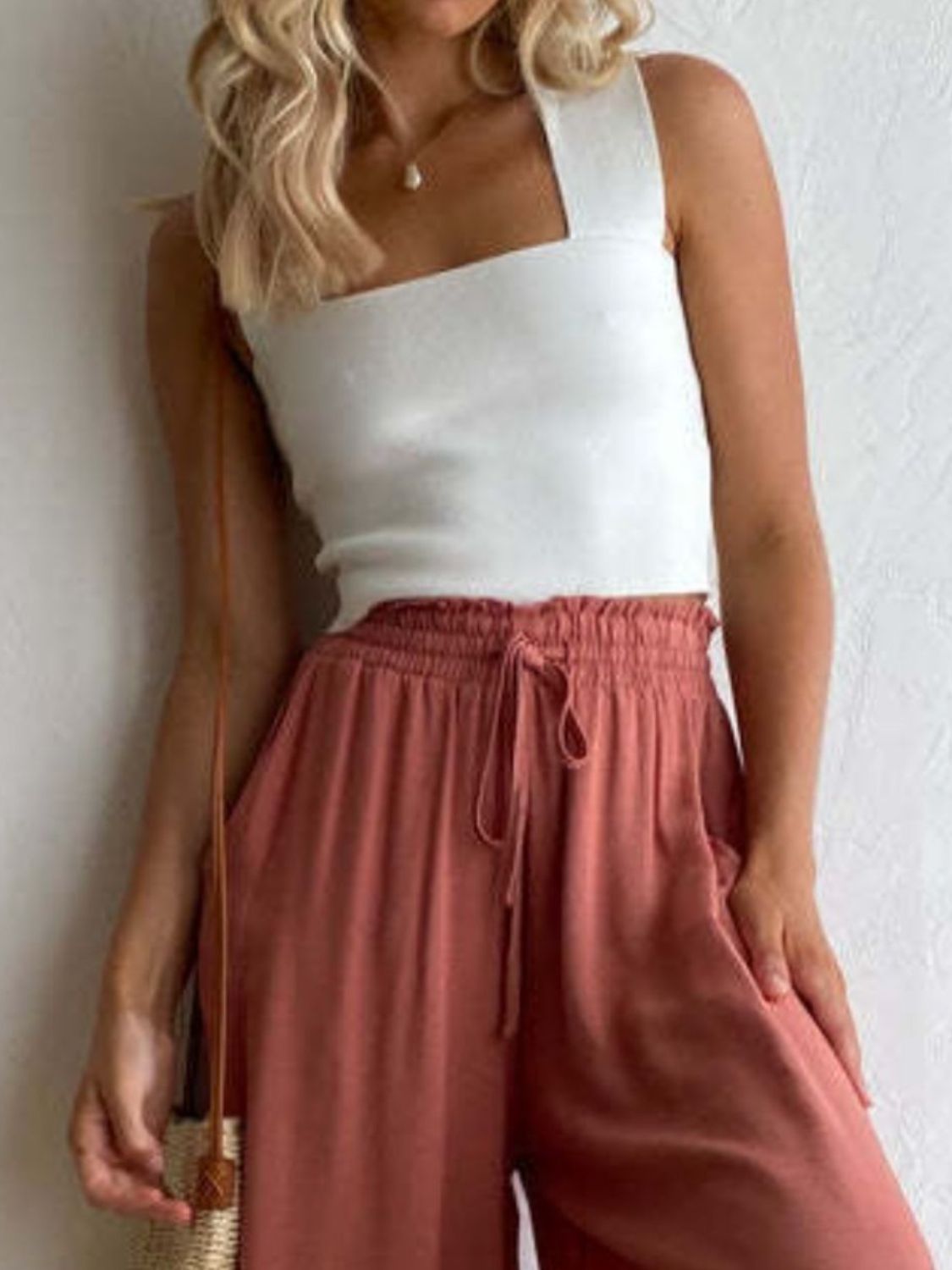 Square Neck Wide Strap Tank - The Goddess Galleries