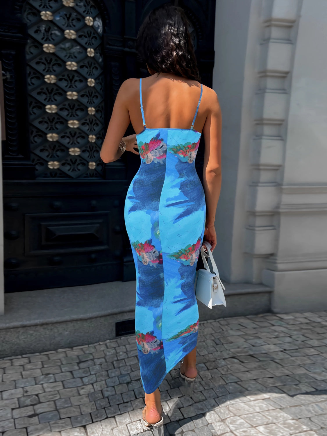 Printed Spaghetti Strap Cami Dress - The Goddess Galleries