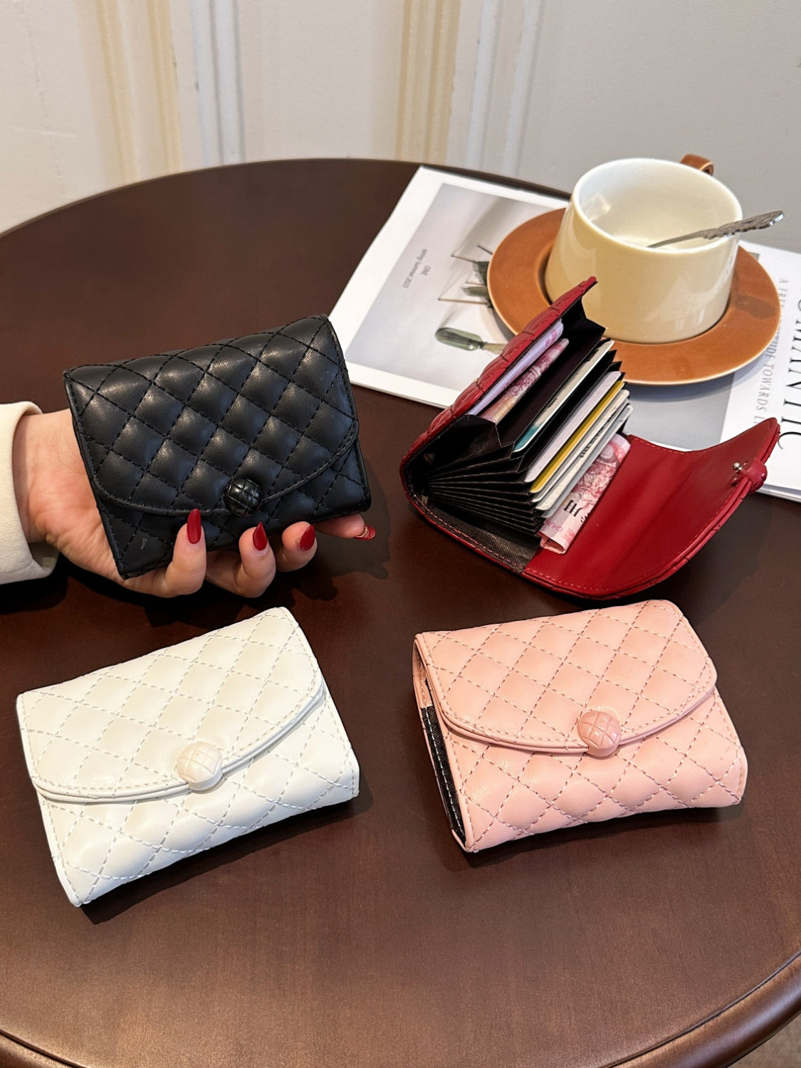 PU Leather Solid Color Wallet - The Goddess Galleries