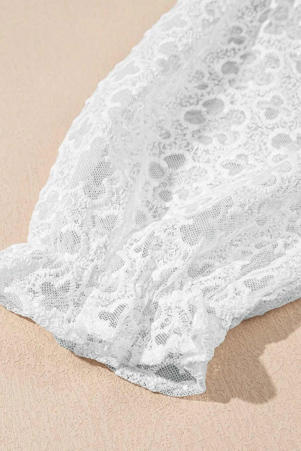Lace Puff Sleeve Empire Waist Mini Dress - The Goddess Galleries