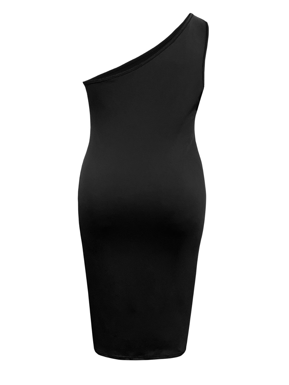 Plus Size Twisted One Shoulder Sleeveless Midi Dress - The Goddess Galleries