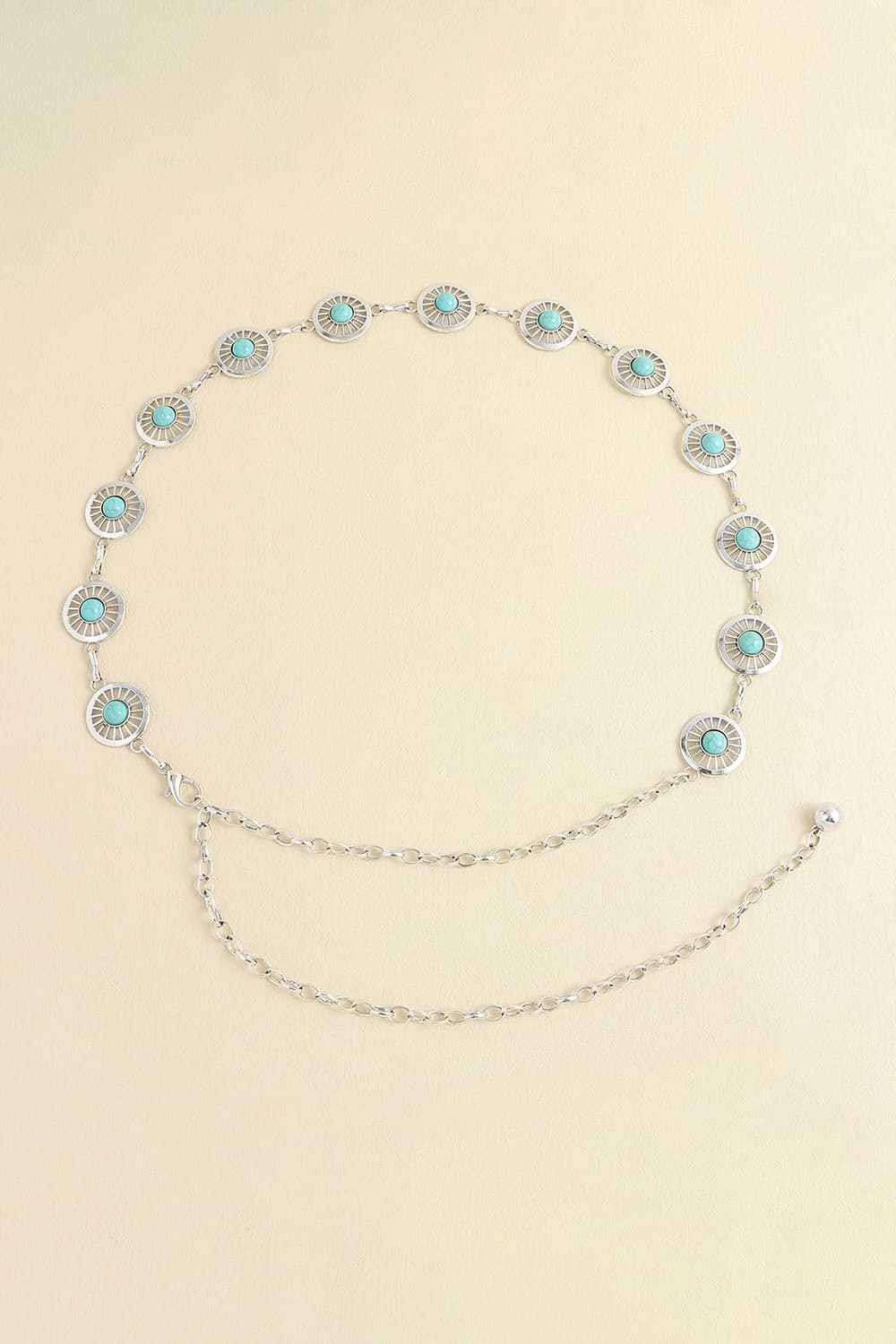 Vintage Turquoise Alloy Belt - The Goddess Galleries