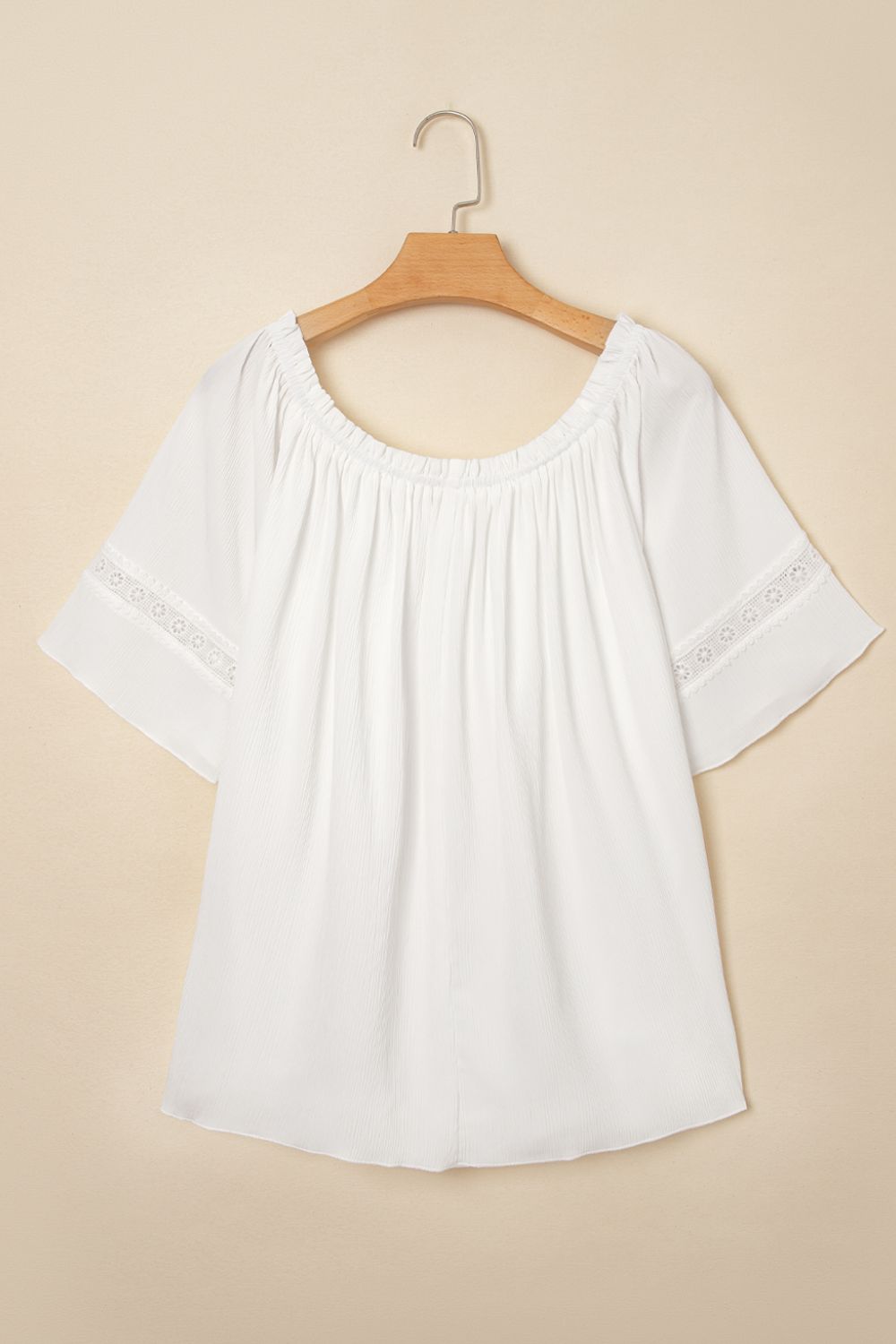 Lace Detail Off-Shoulder Blouse - The Goddess Galleries