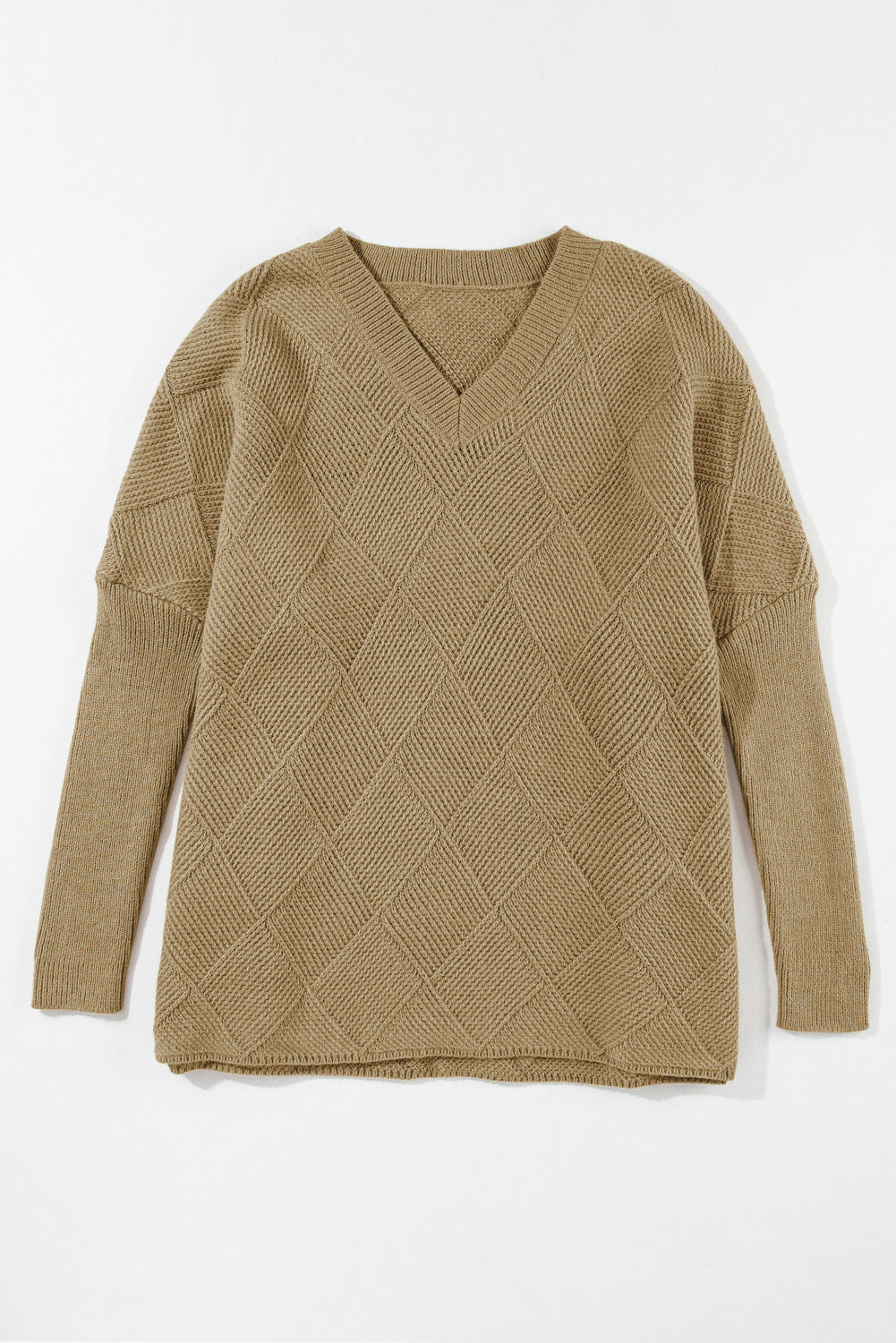 V-Neck Batwing Sleeve Sweater - The Goddess Galleries
